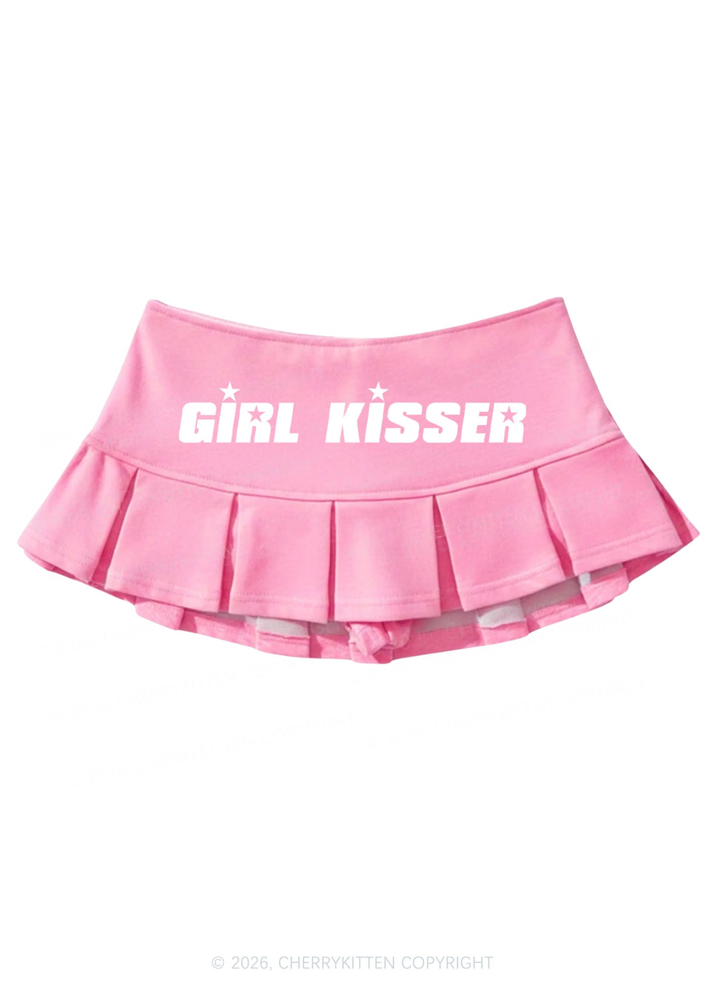 Girl Kisser Pride Y2K Mini Pleated Skirts Cherrykitten