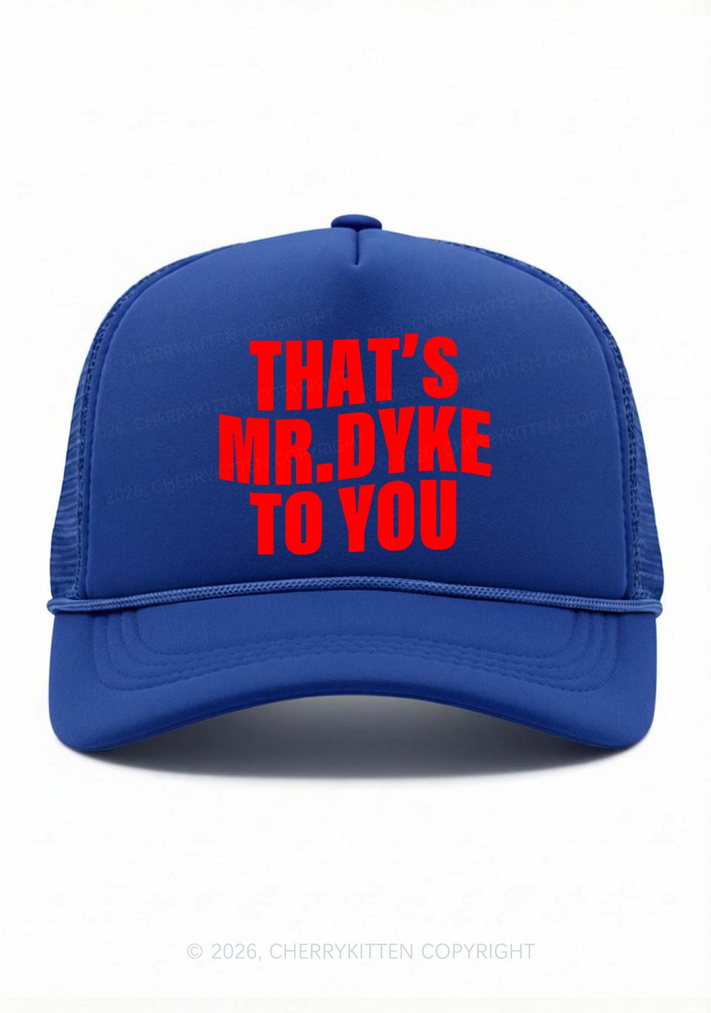 Thats Mr Dyke Pride Y2K Trucker Hat Cherrykitten
