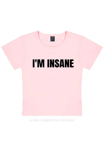 Im Insane Y2K Valentine's Day Baby Tee Cherrykitten