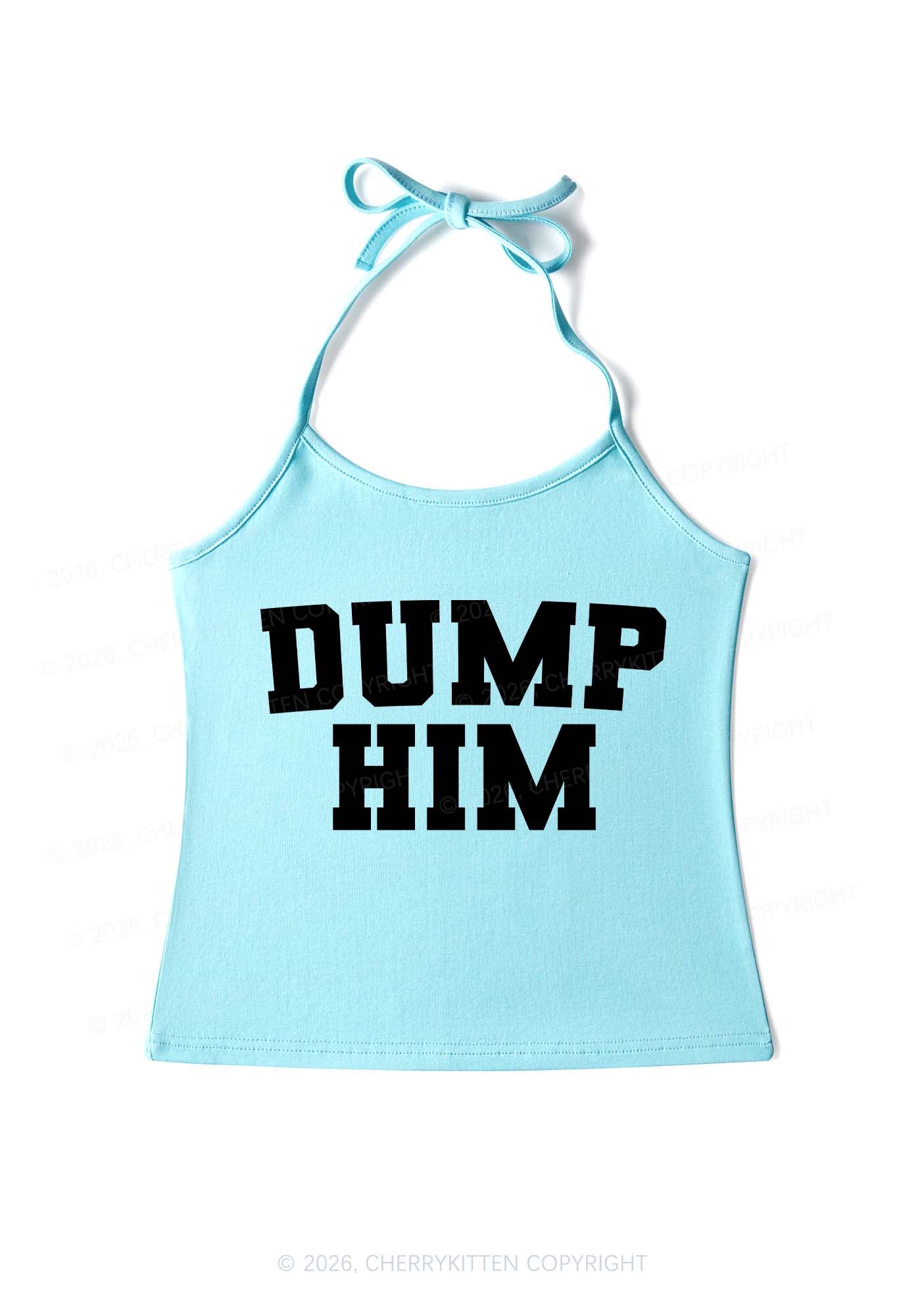Dump Him Y2K Halter Neck Cami Cherrykitten