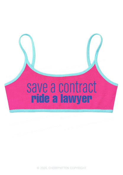 Save Contract Ride Lawyer Y2K Super Crop Cami Cherrykitten
