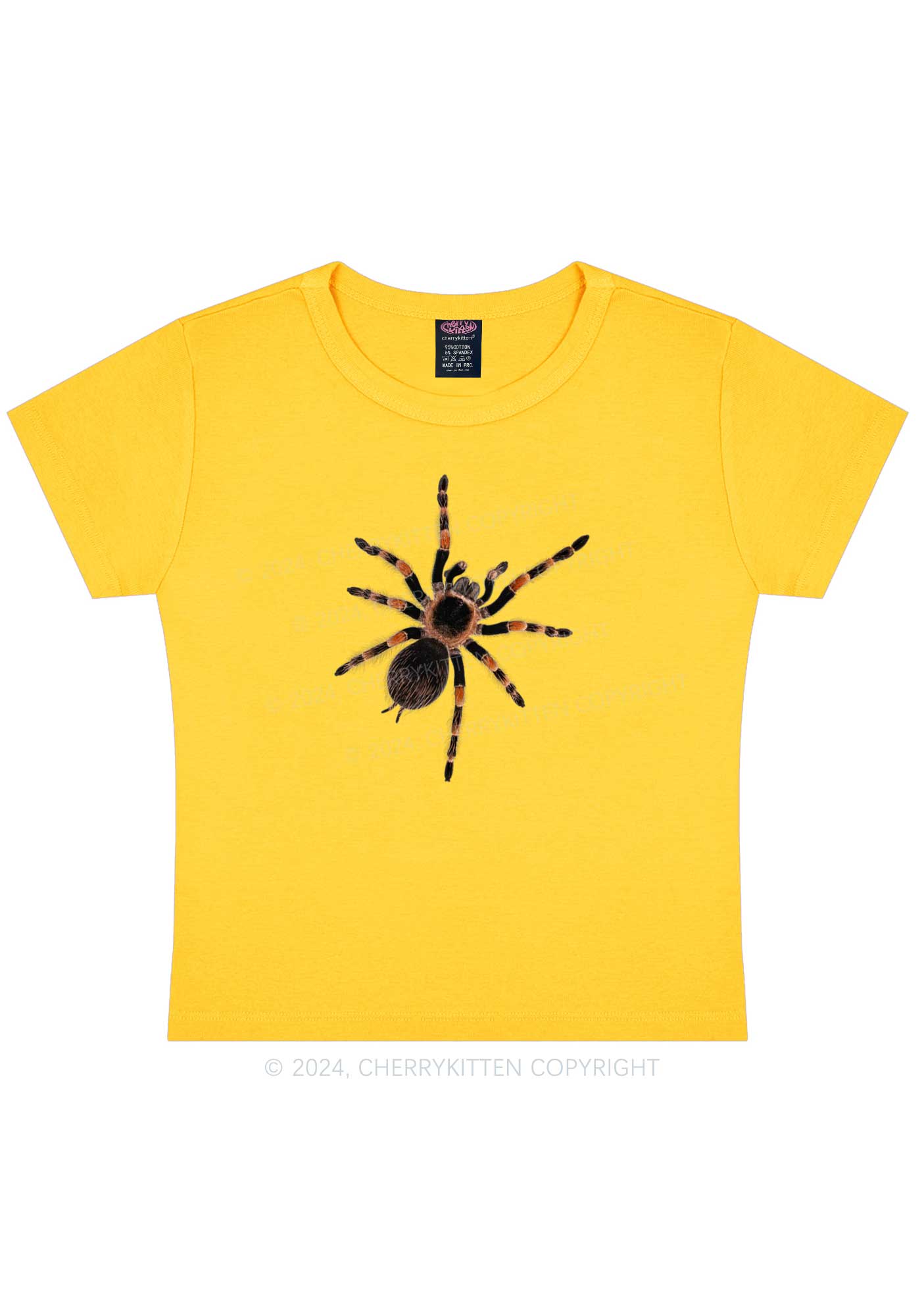 Mexican Red Knee Tarantula Y2K Baby Tee Cherrykitten