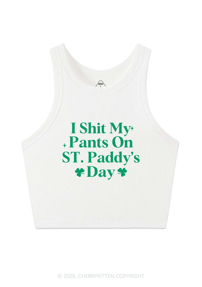 I Shxt My Pants St Patricks Y2K Crop Tank Top Cherrykitten
