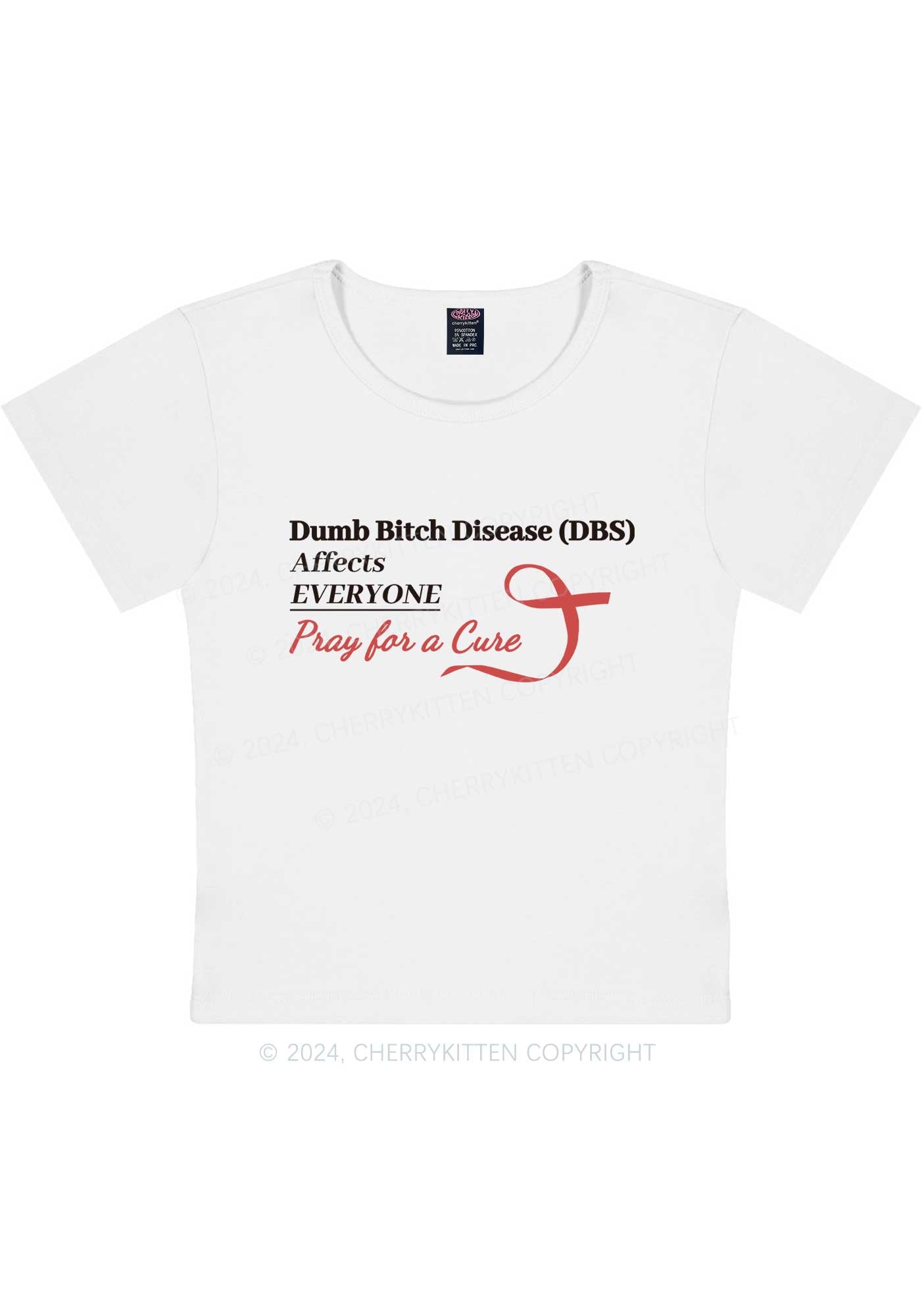 Curvy DBS Affects Everyone Y2K Baby Tee Cherrykitten