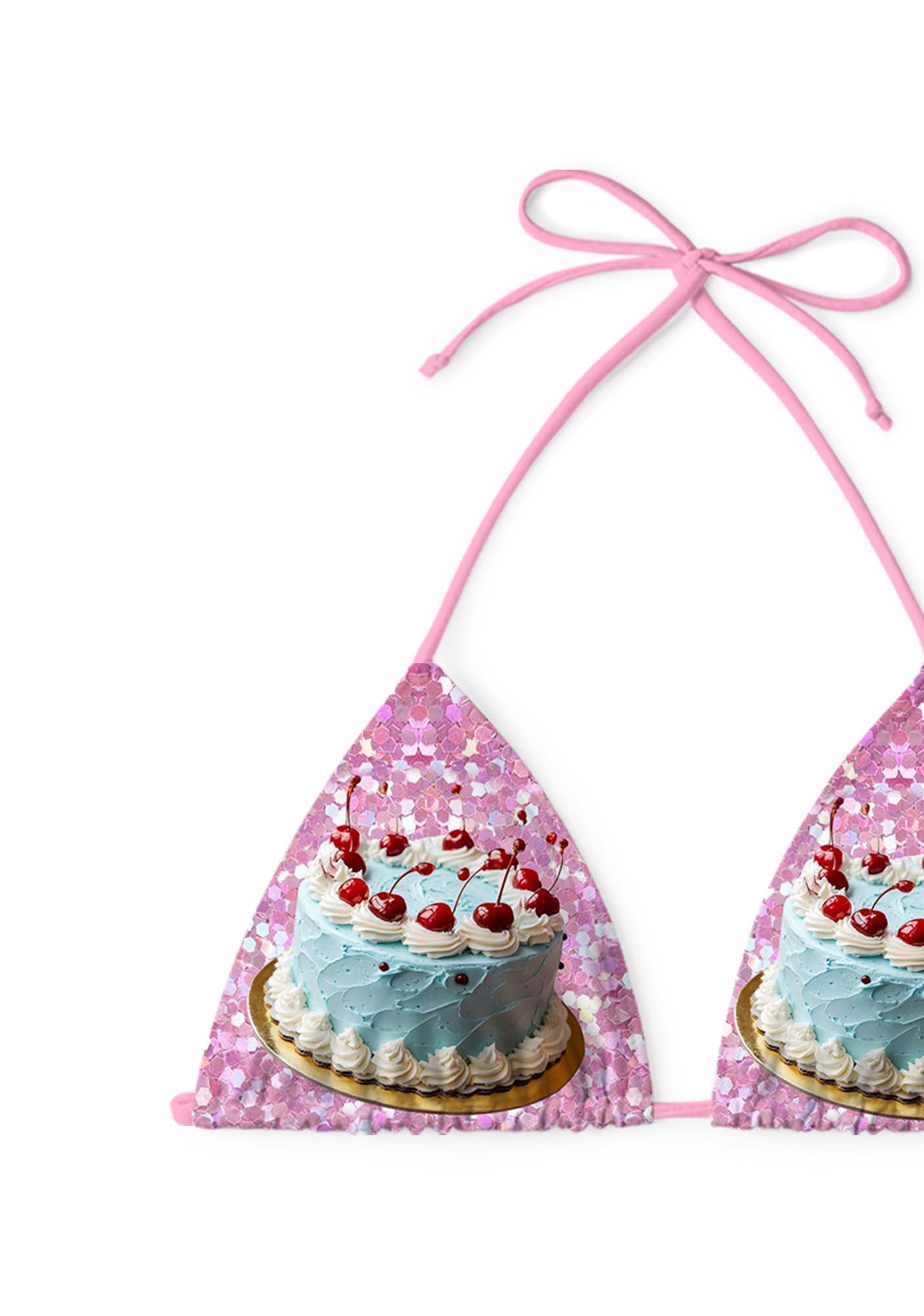 Cherry Cake Y2K Print Bikini Set Cherrykitten