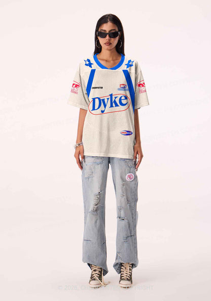 Blue Dyke Pride Y2K Sport Jersey Shirts Cherrykitten