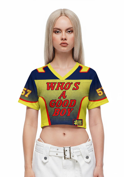 Custom Good Boy Y2K Crop Sport Jersey Shirts Cherrykitten