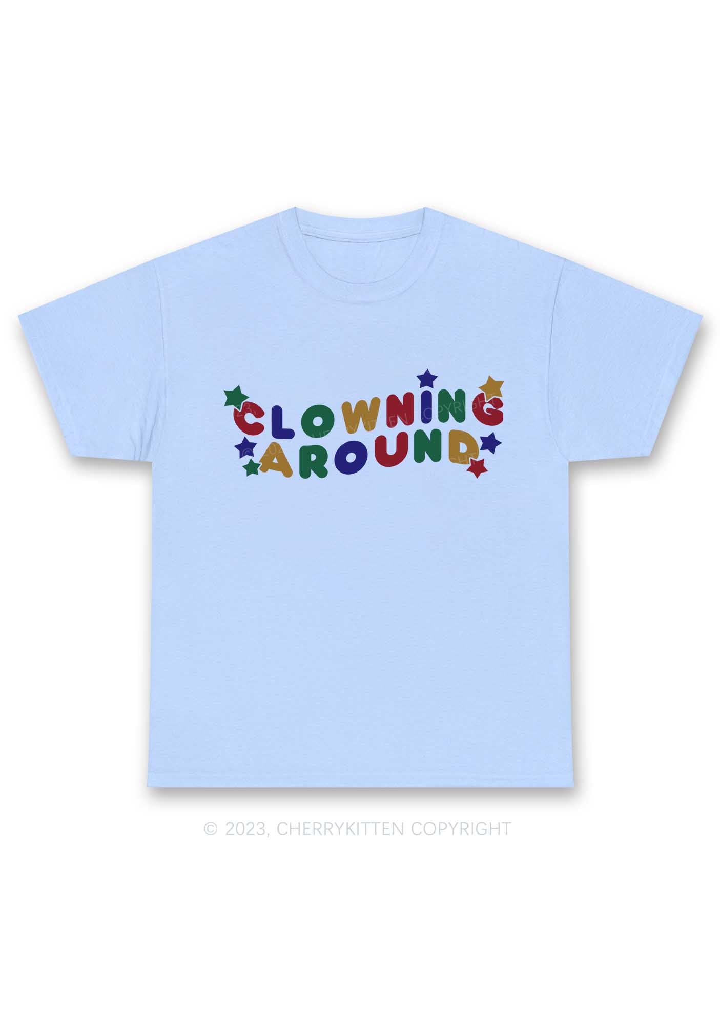 Clowning Around Y2K Chunky Shirt Cherrykitten