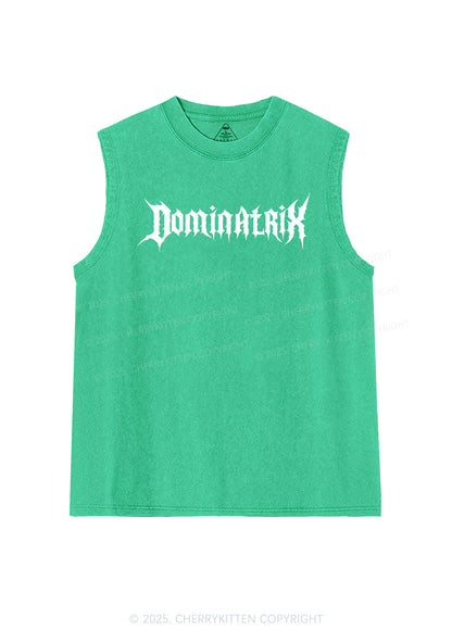 Dominatrix Y2K Washed Muscle Tank Cherrykitten