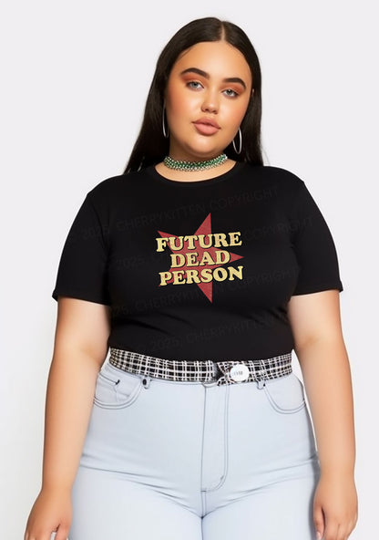 Curvy Dead Person Y2K Baby Tee Cherrykitten