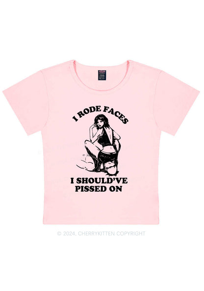 I Rode Faces Y2K Baby Tee Cherrykitten