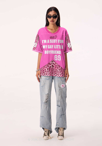 Slxt For My Gay BF Leopard Pride Y2K Sport Jersey Shirts Cherrykitten