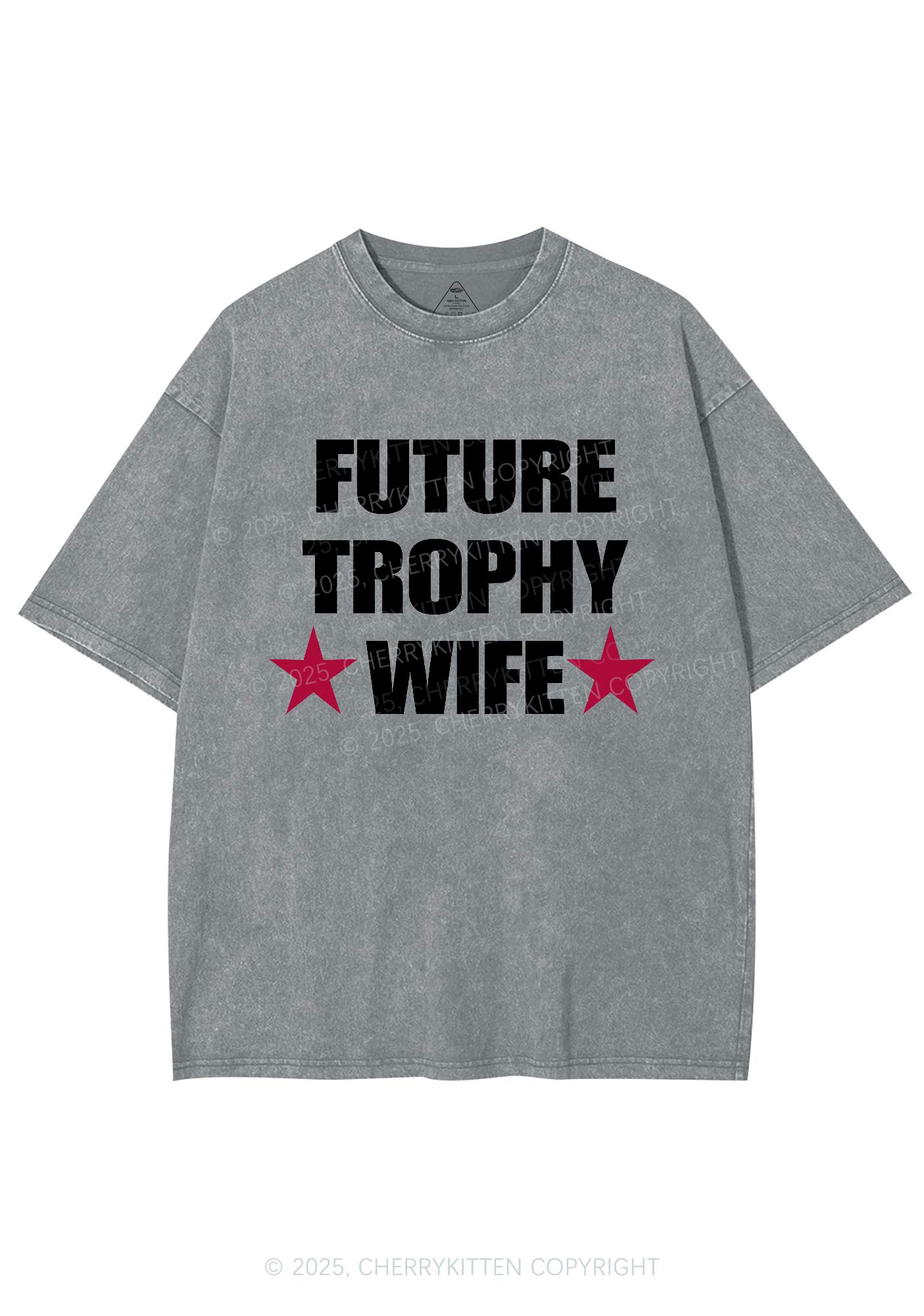 Future Trophy Wife Y2K Shirts Washed Tee Cherrykitten