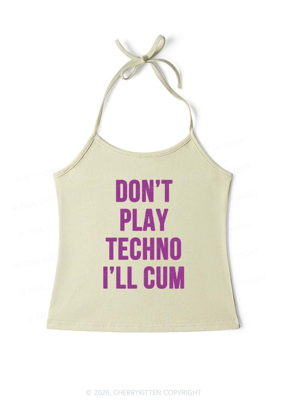 Dont Play Techno Y2K Halter Neck Cami Cherrykitten