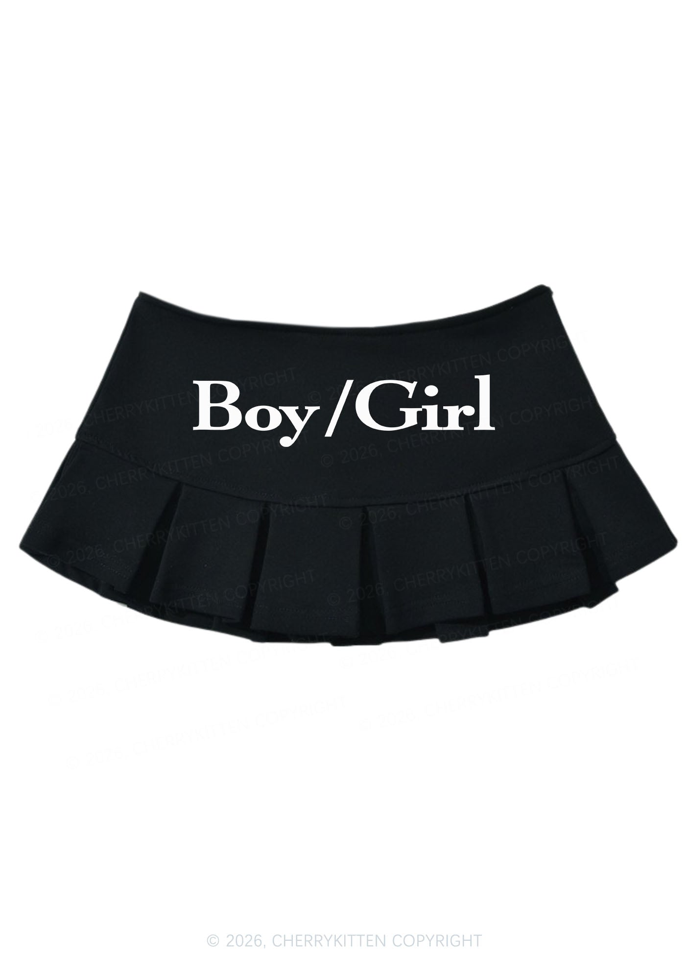 Boy Or Girl Pride Y2K Mini Pleated Skirts Cherrykitten