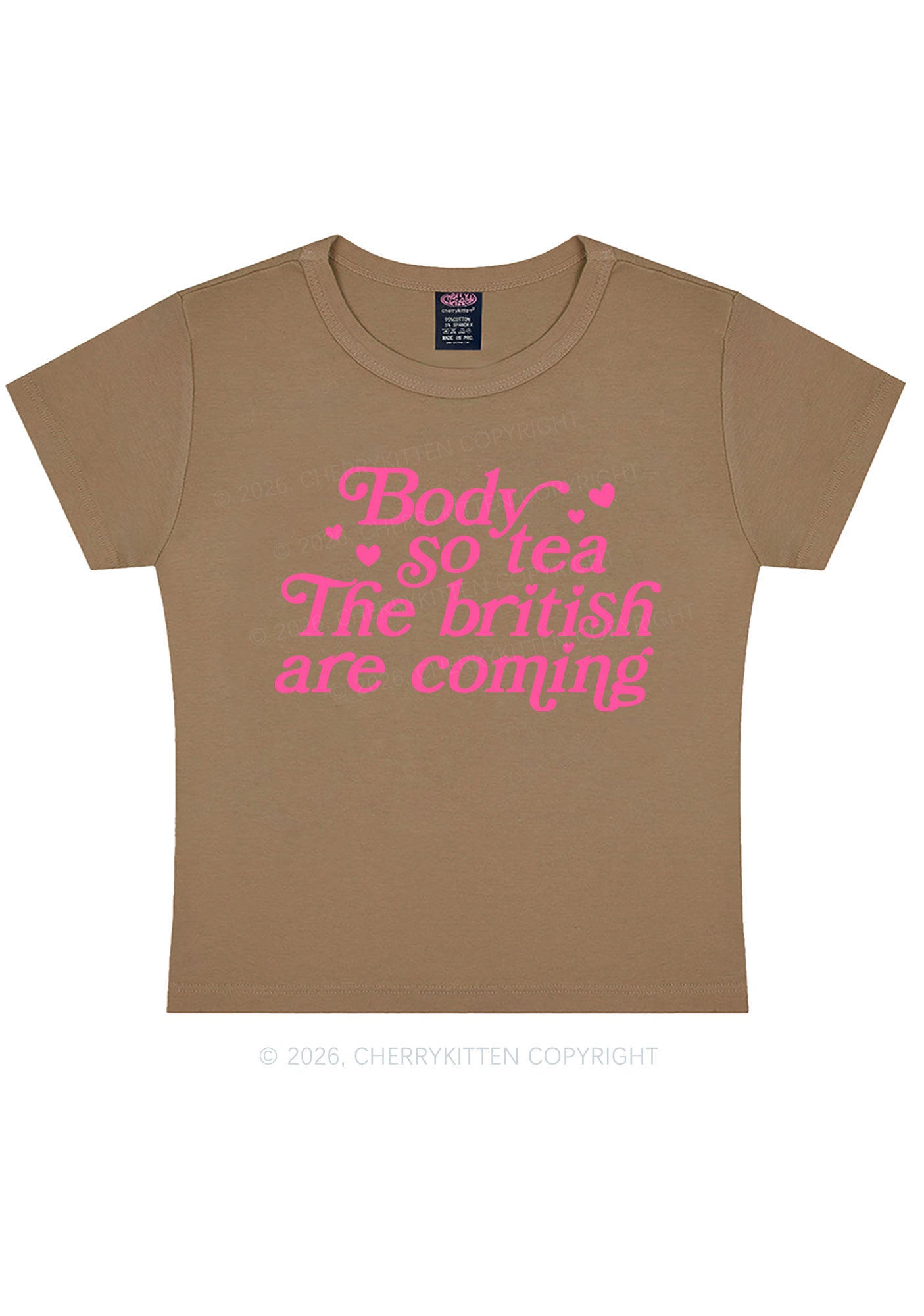 The British Are Coming Y2K Baby Tee Cherrykitten