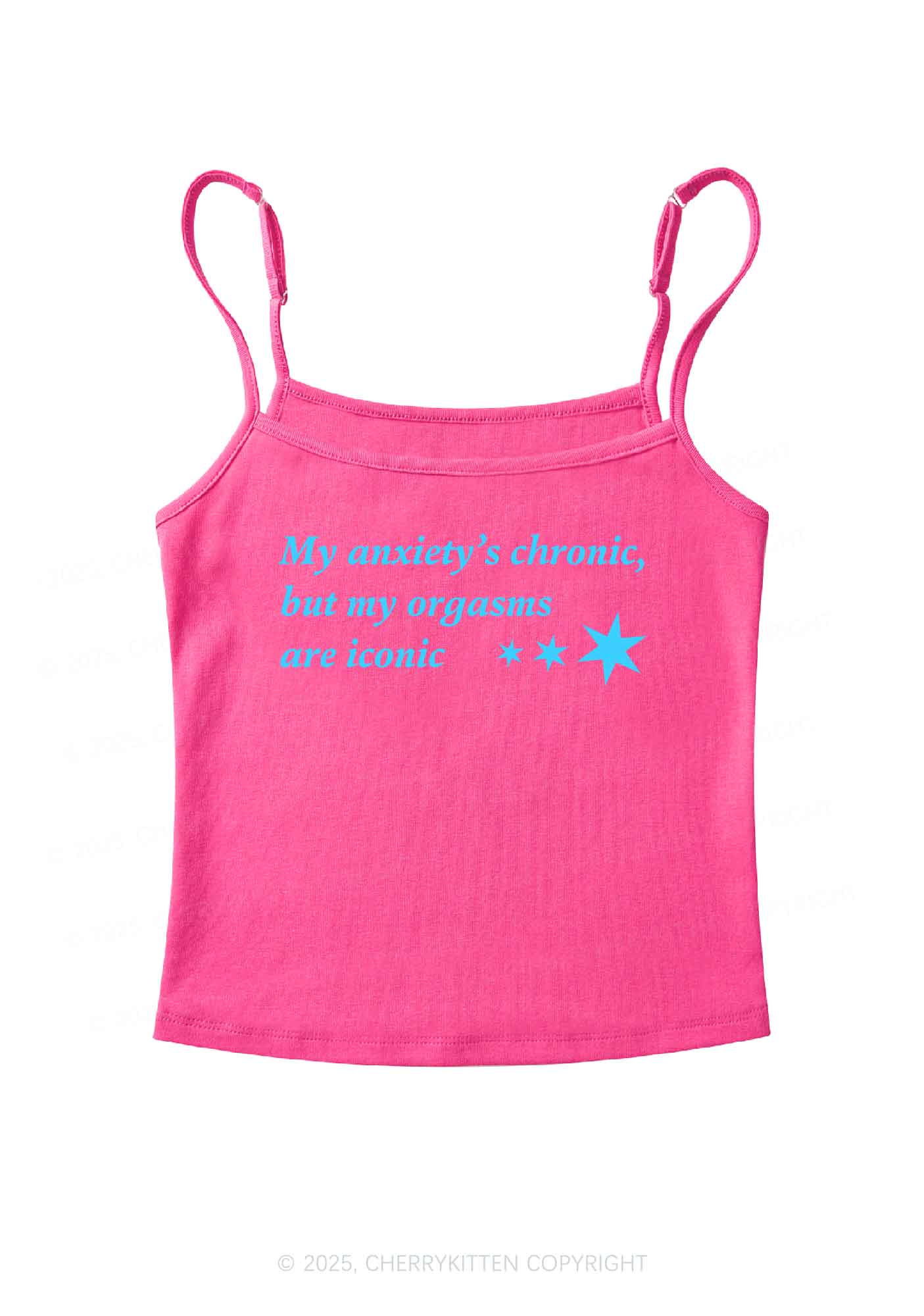 Anxiety Chronic Y2K Spaghetti Strap Cami Cherrykitten