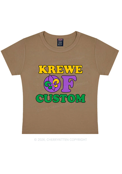 Krewe Of Custom Y2K Baby Tee Cherrykitten