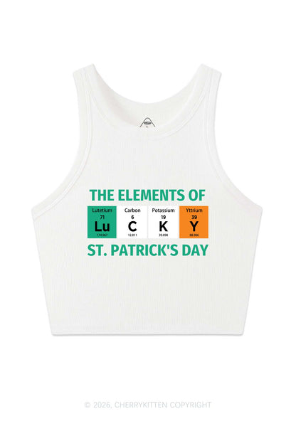 Elements Of Lucky St Patricks Y2K Crop Tank Top Cherrykitten