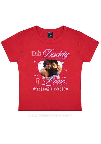 But Daddy I Love Them Both HR Y2K Baby Tee Cherrykitten