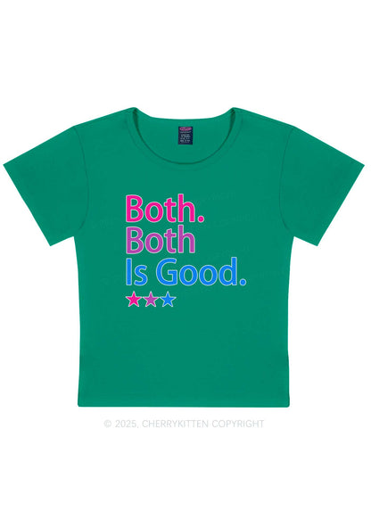 Both Is Good Pride Y2K Baby Tee Cherrykitten