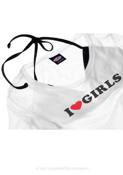 I Love Girls Pride Y2K Sheer Boyfriend Tee Cherrykitten