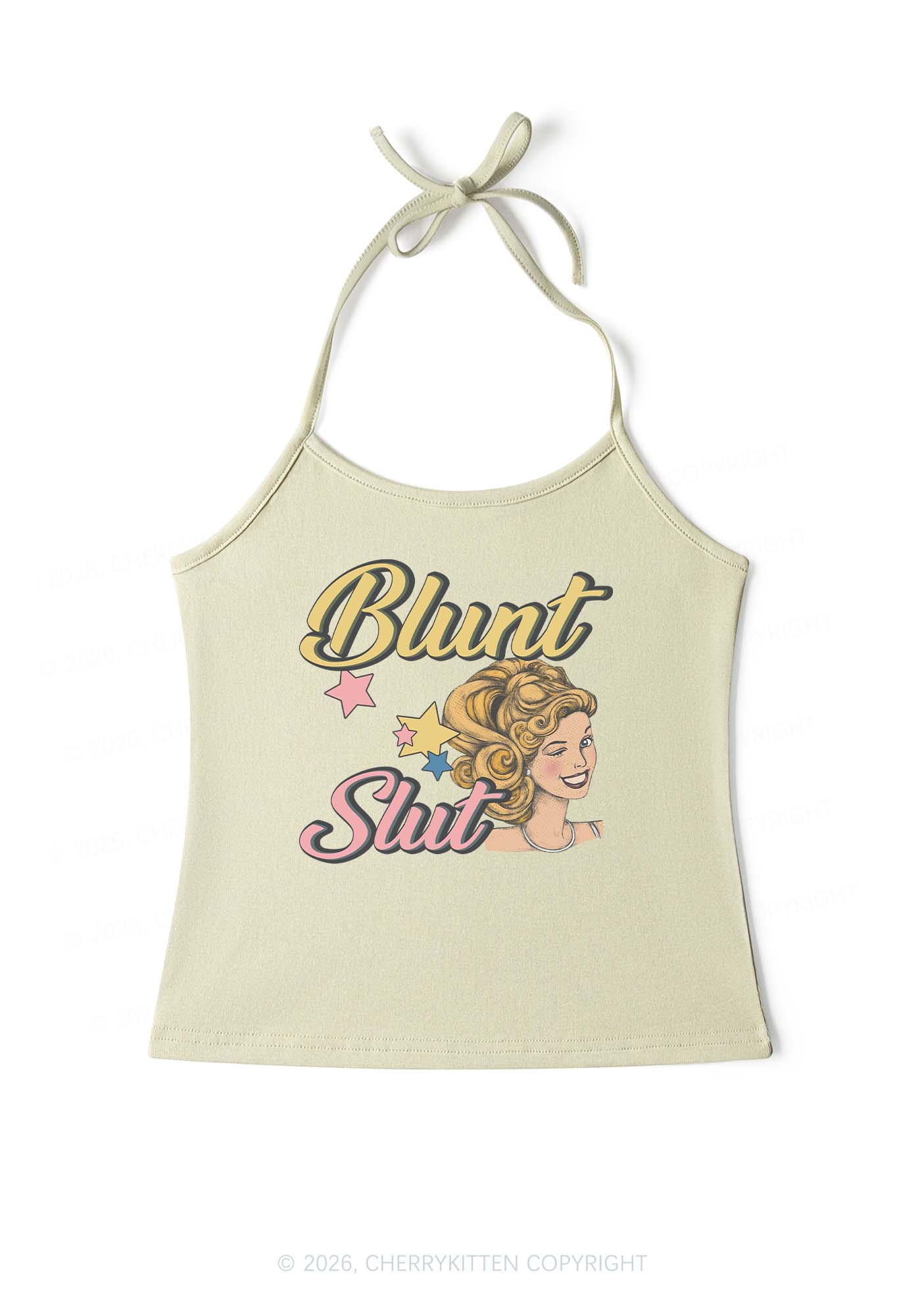 Blunt Slxt Y2K Halter Neck Cami Cherrykitten