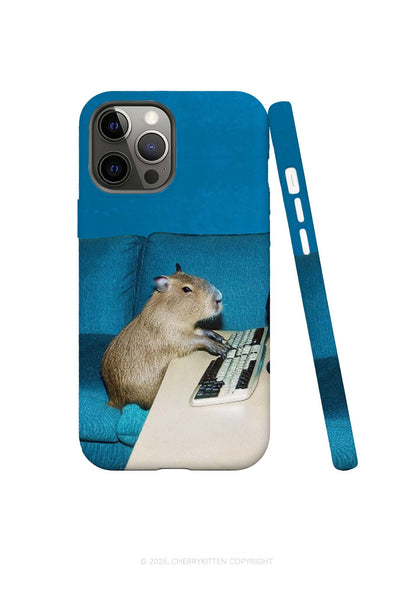 Keyboard Capybara Y2K Phone Case Cherrykitten