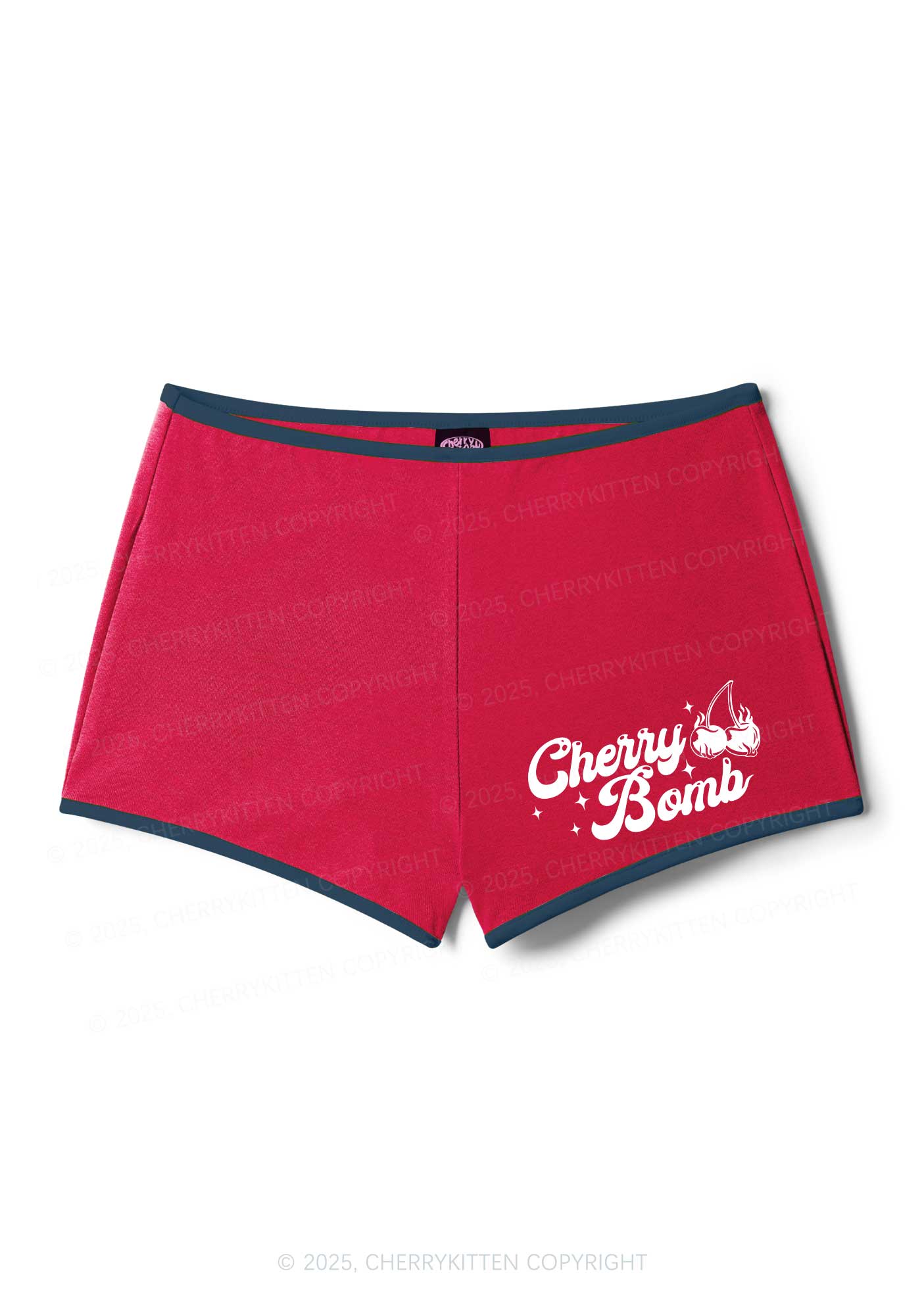 Cherry Bomb Y2K Booty Shorts Cherrykitten