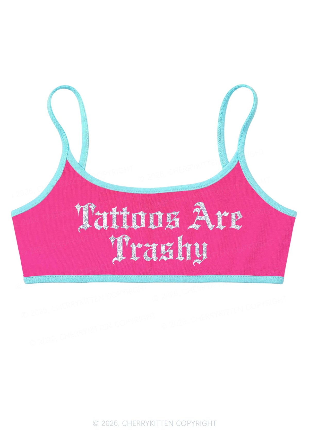 Glitter Tattoos Are Trashy Y2K Super Crop Cami Cherrykitten