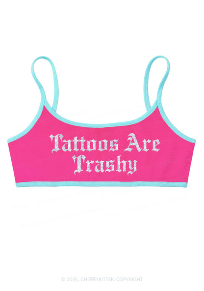 Glitter Tattoos Are Trashy Y2K Super Crop Cami Cherrykitten