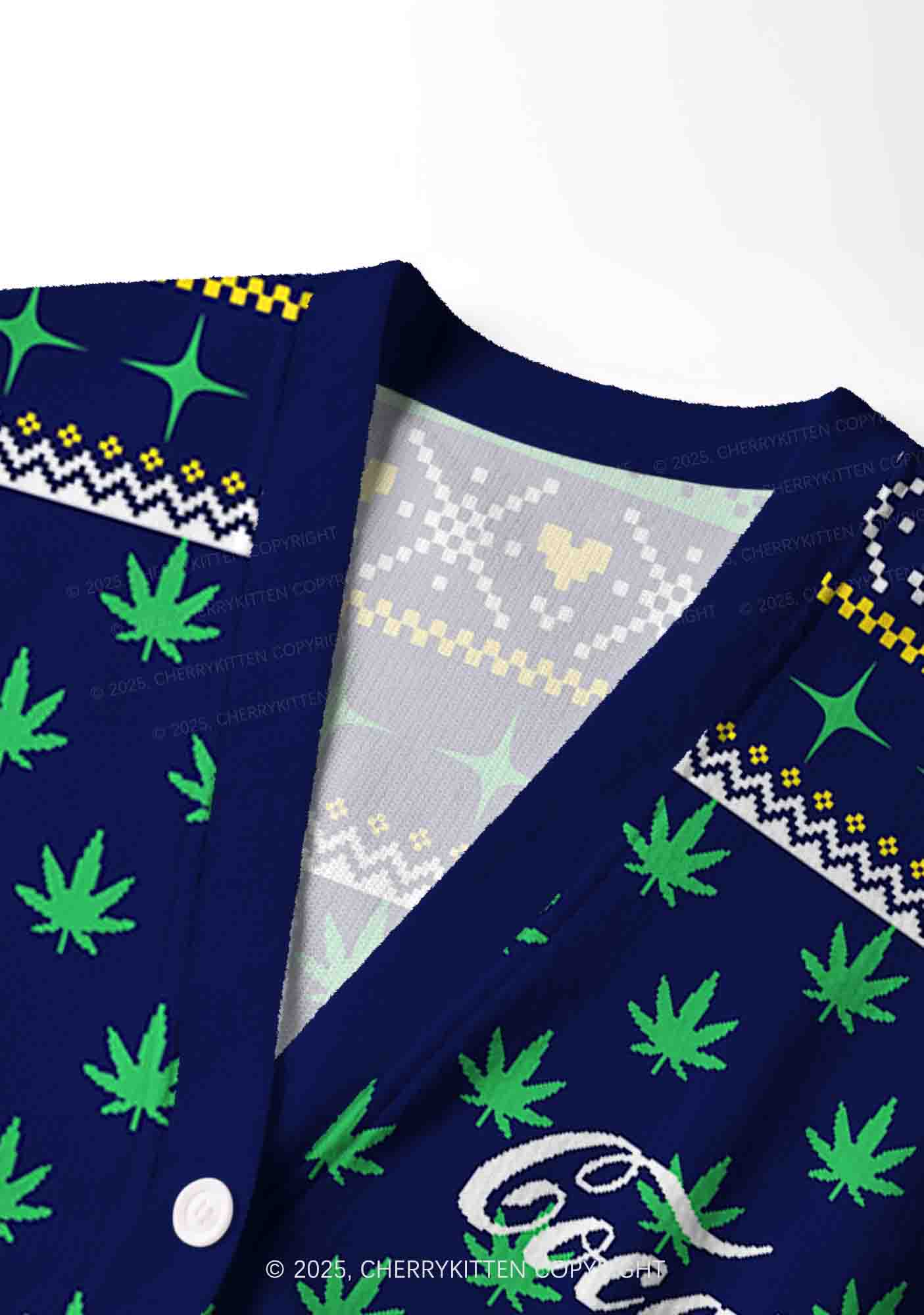 Special Cola Y2K Christmas Cardigan Knit Sweatshirt Cherrykitten