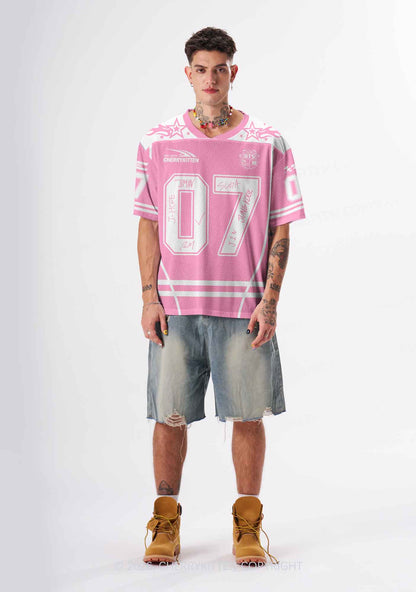 Custom Pink Korean Boys Y2K Sport Jersey Shirts Cherrykitten