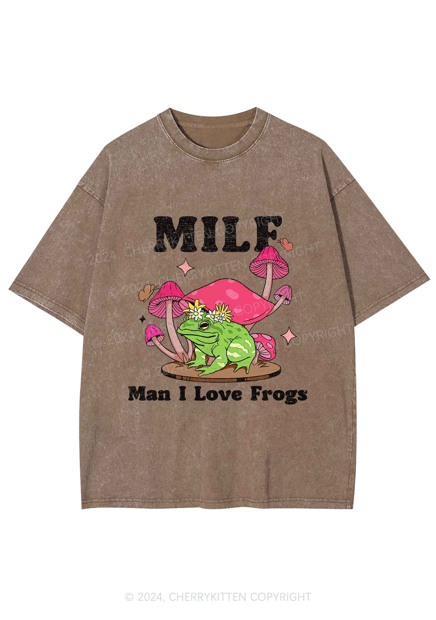 Mxxf Frog Y2K Washed Tee Cherrykitten