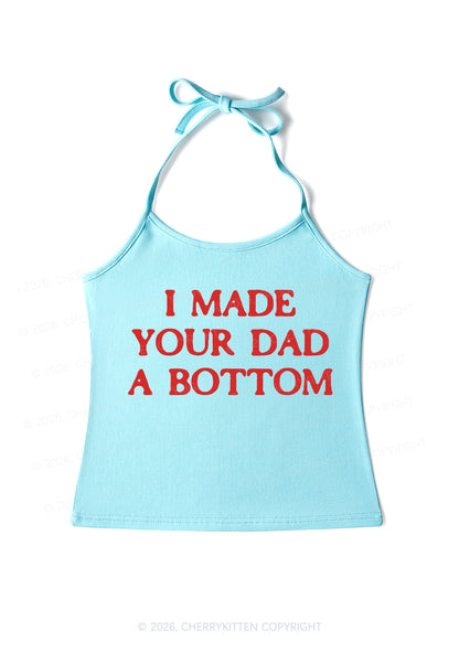 Made Your Dad Bottom Pride Y2K Halter Neck Cami Cherrykitten
