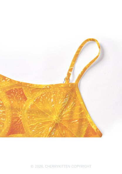 Orange Slice Y2K Mesh Cami Tank Cherrykitten