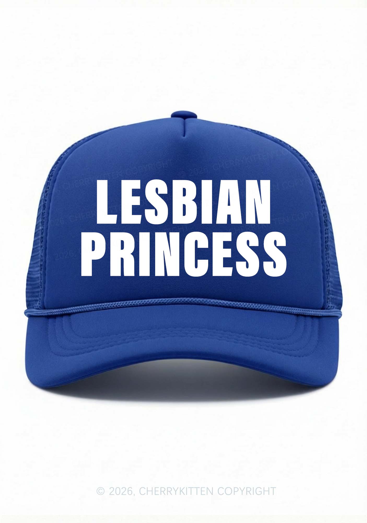 Lesbian Princess Pride Y2K Trucker Hat Cherrykitten