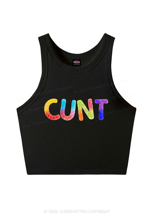 Rainbow Candy Cxxt Pride Y2K Crop Tank Top Cherrykitten