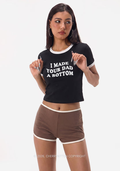 I Made Your Dad A Bottom Pride Y2K Ringer Tee Cherrykitten