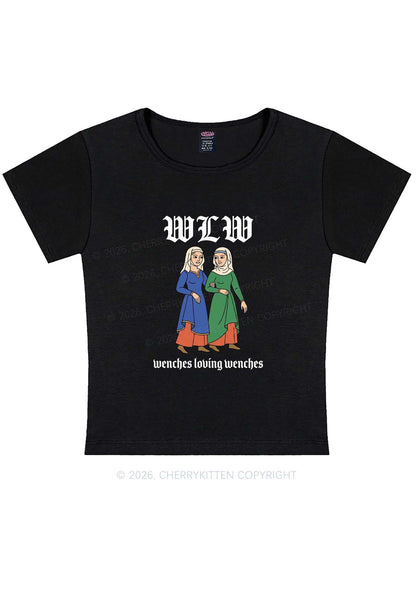 Wenches Loving Wenches Pride Y2K Baby Tee Cherrykitten