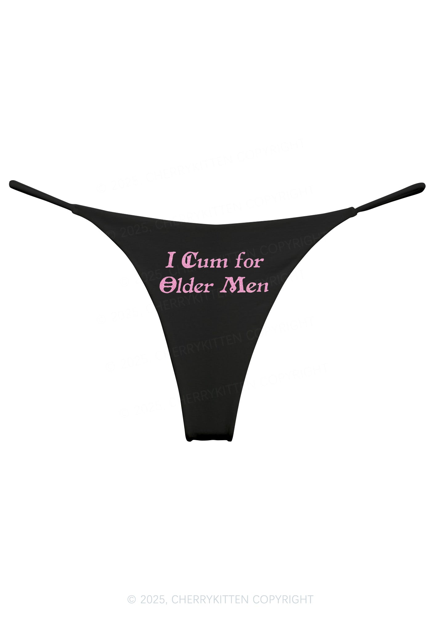 Glitter Come For Older Men Y2K Bikini String Thong Cherrykitten