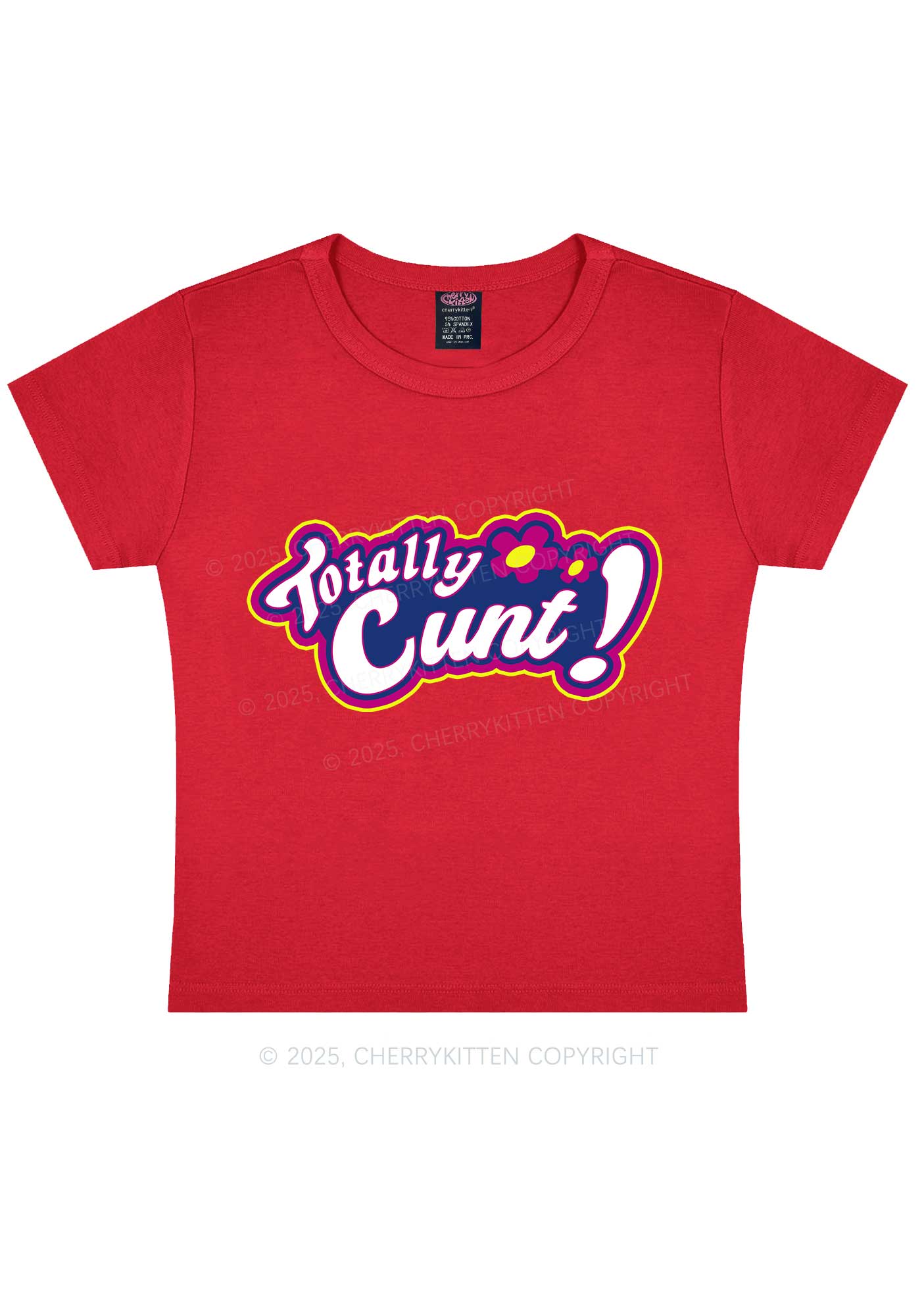 Totally Cxxt Y2K Baby Tee Cherrykitten