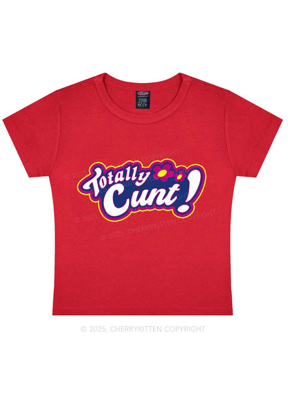 Totally Cxxt Y2K Baby Tee Cherrykitten
