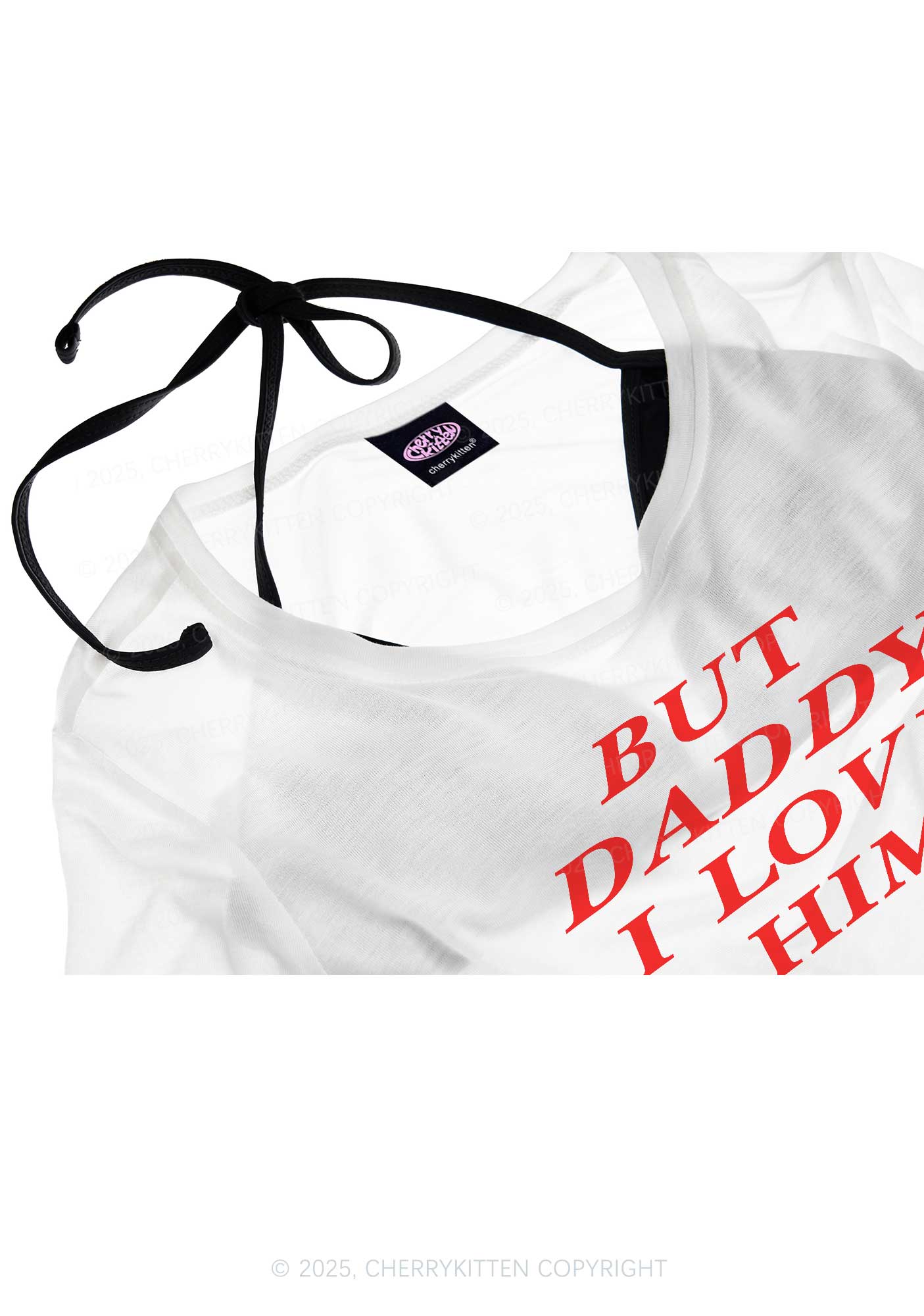 But Daddy I Love Him Pride Y2K Sheer Boyfriend Tee Cherrykitten