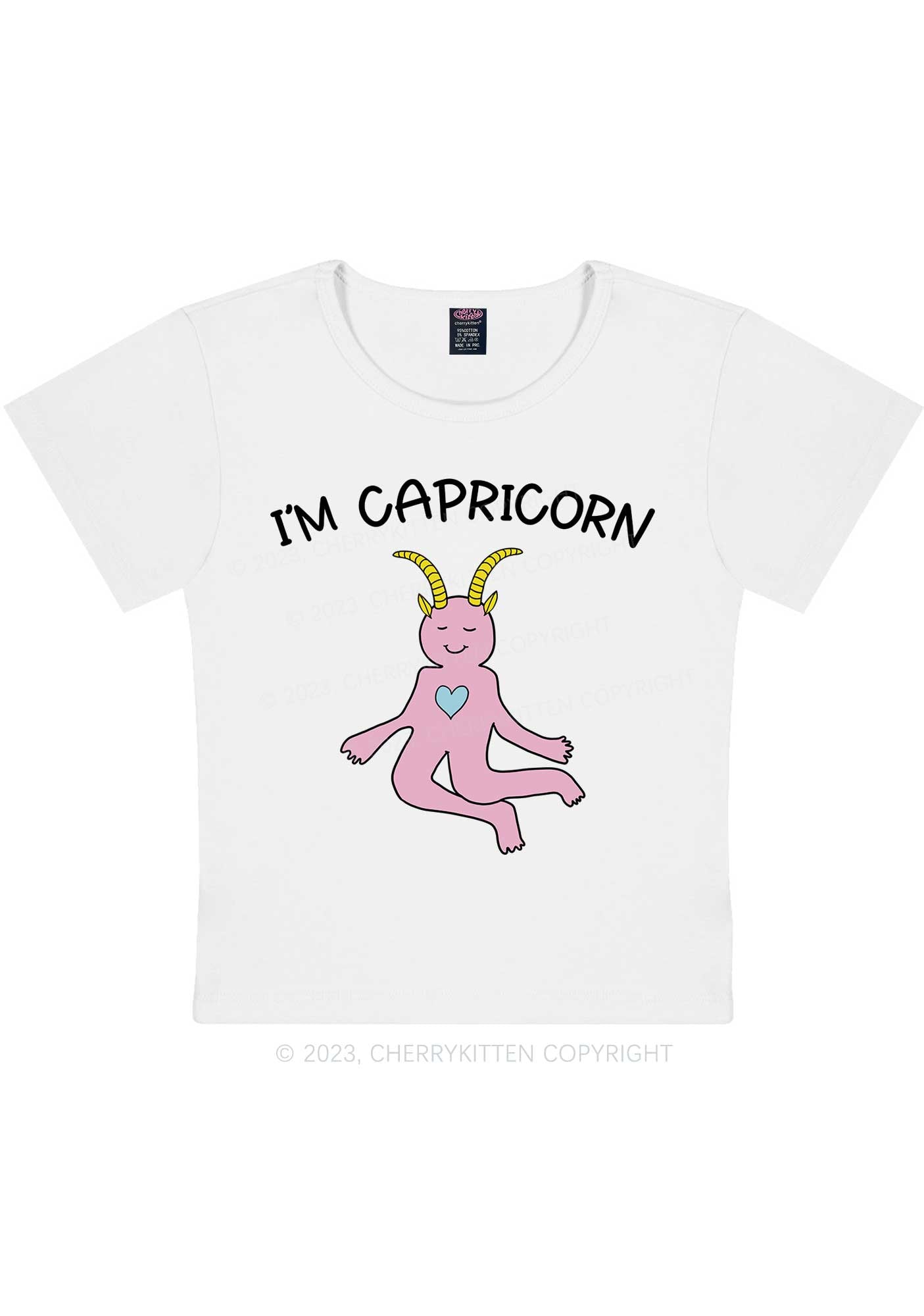 I'm Capricorn Y2K Baby Tee Cherrykitten