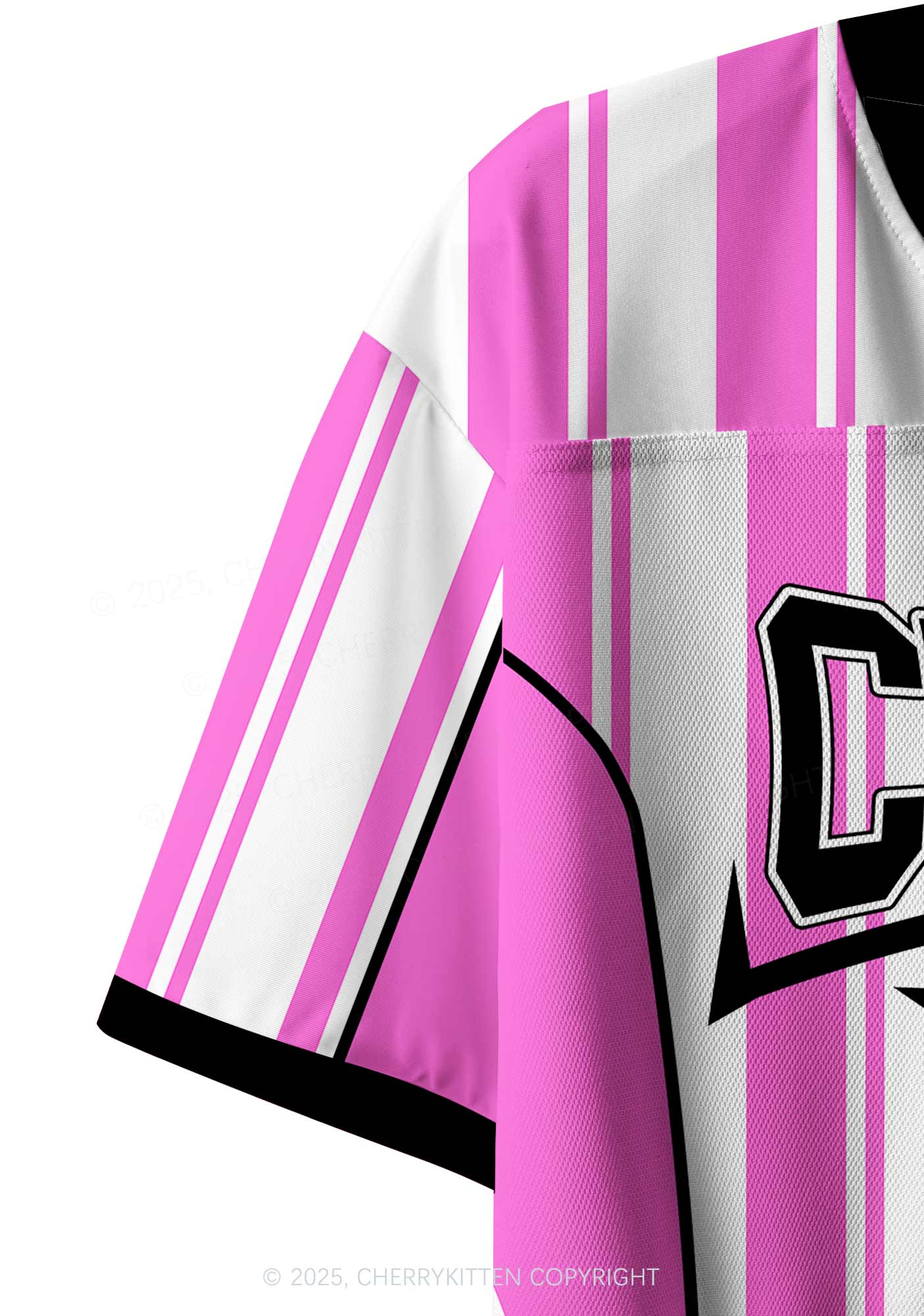 Custom Black Cxxting Season Y2K Crop Sport Jersey Shirts Cherrykitten