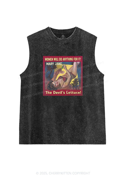 Women Will Do Anything Y2K Washed Tank Cherrykitten