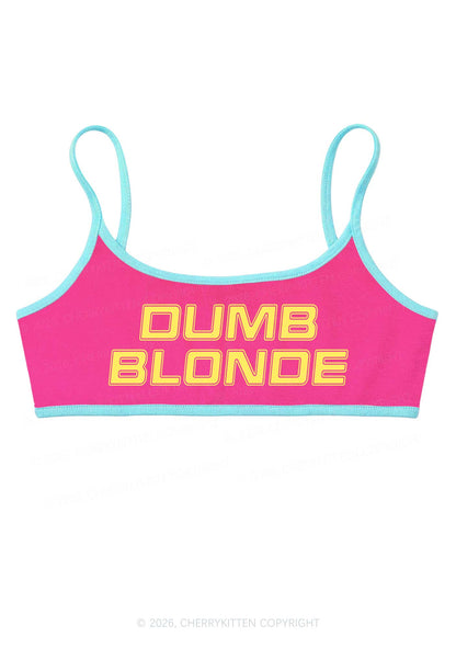 Dumb Blonde Y2K Super Crop Cami Cherrykitten