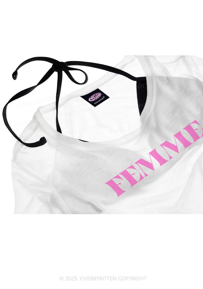 Femme Pride Y2K Sheer Boyfriend Tee Cherrykitten