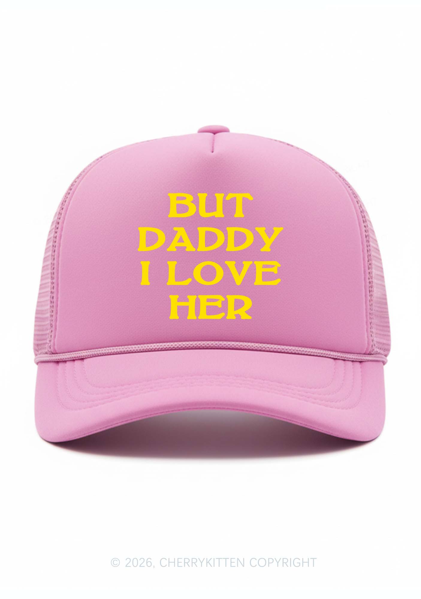 But Daddy I Love Her Pride Y2K Trucker Hat Cherrykitten